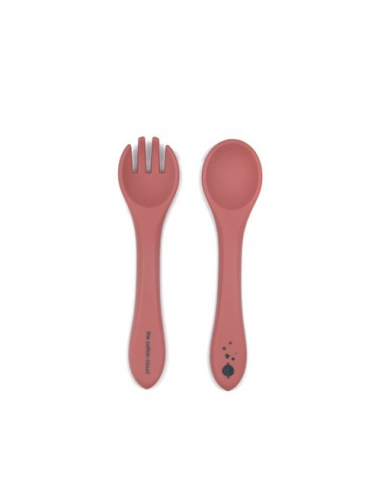 Couverts en silicone - Rose sauvage